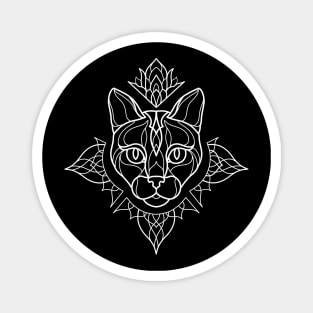 Linework cat design Magnet